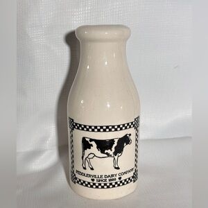 Vintage Style Cream Ceramic Milk Bottle from‎ the Crock Shop